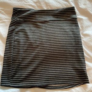 Navy/white striped bodycon skirt